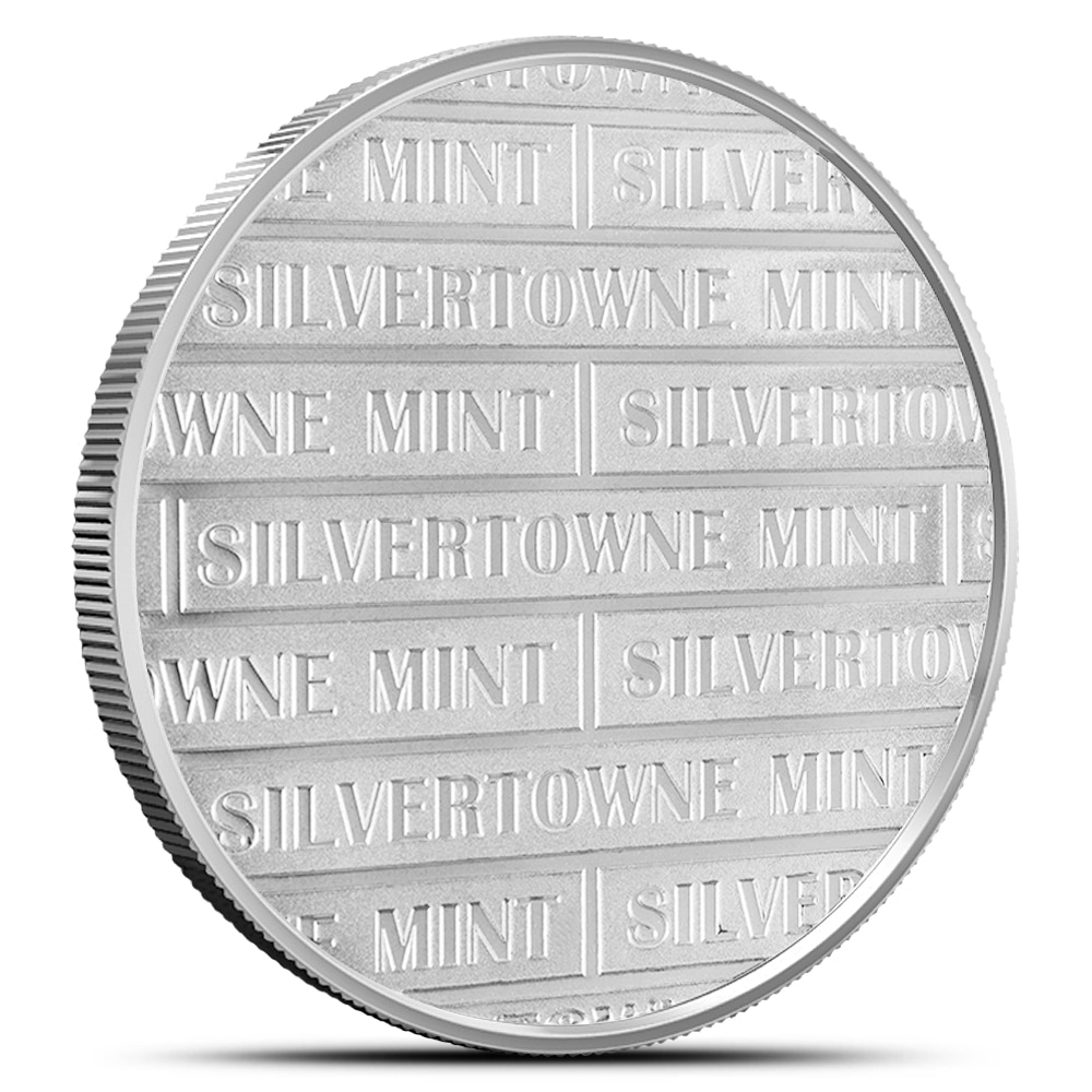 Oz Silvertowne Mighty Eagle Silver Round New L Bgasc