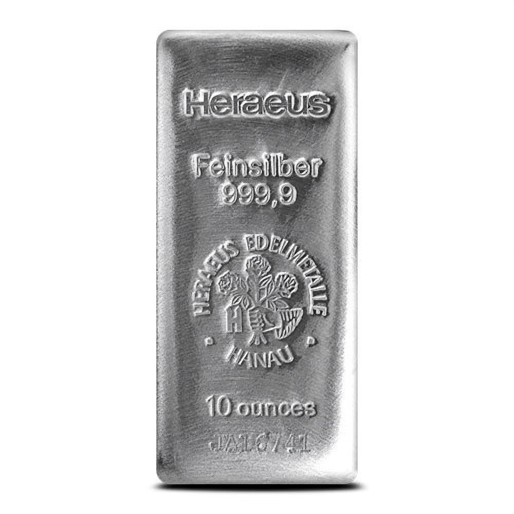 10 oz Argor Heraeus Cast Silver Bar (New) l BGASC™