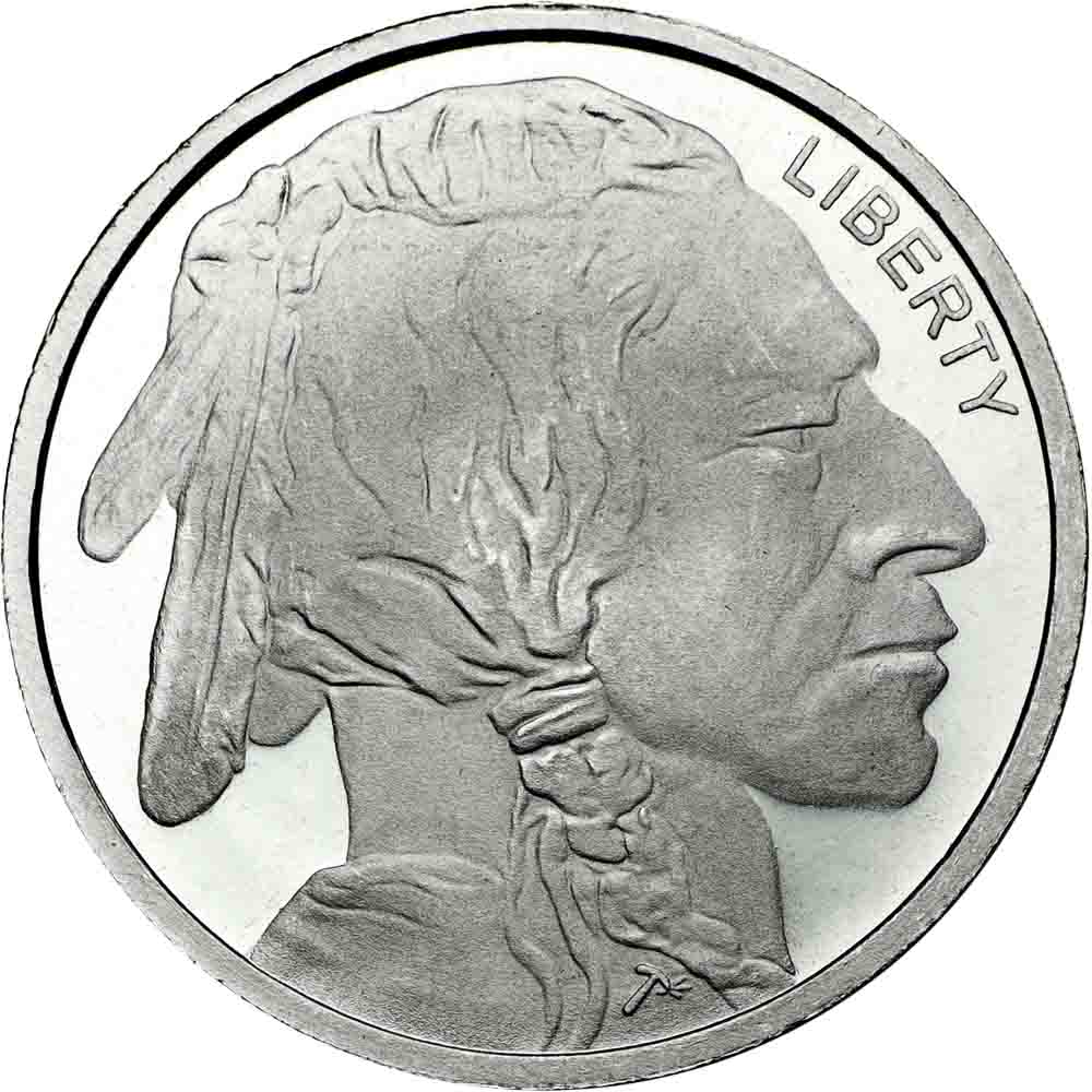 110 Oz Silvertowne Buffalo Silver Round New L Bgasc™